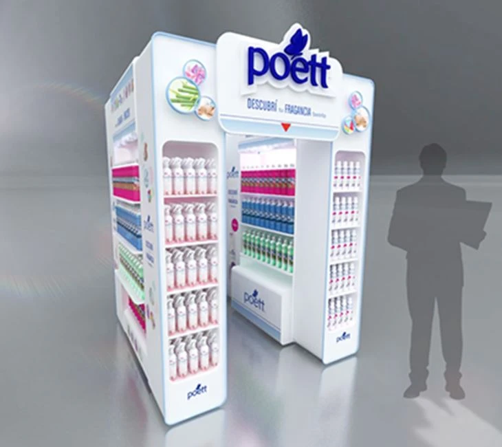 Daily Necessities Products Cosmetic Branding And Promotion Display Stand Shelf