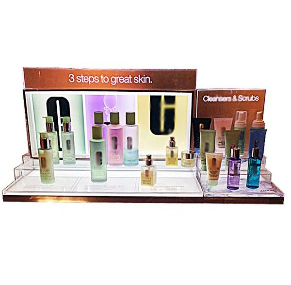 Cosmetic Display Counter Acrylic With Led Light